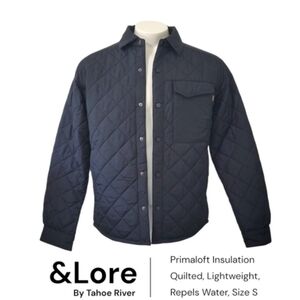 Taho River Men's Quilted Jacket - Black Size Small